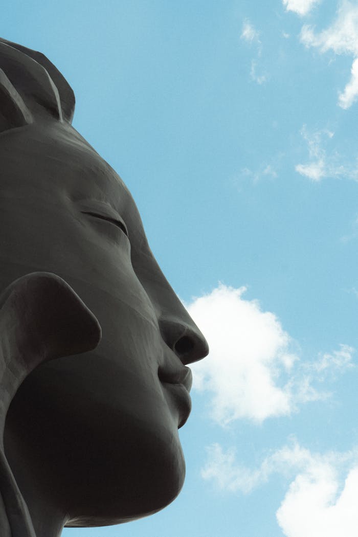Crafting Captivating Headlines: Your awesome post title goes here Close-up of Adiyogi Shiva statue against a blue sky in Bengaluru, India.
